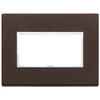 Vimar - Eikon EVO 21654 Cover Plate - 4 Module, Leather - Apollo Lighting