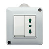 Vimar - Mounting Box - 2 Module, Surface-Mount Enclosure, IP40, Grey (VM14802) - Apollo Lighting