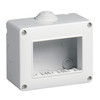 Vimar - Mounting Box - 3 Module, Surface-Mount Enclosure, IP40, Grey (VM14803) - Apollo Lighting