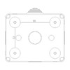 Vimar - Mounting Box - 3 Module, Surface-Mount Enclosure, IP40, Grey (VM14803) - Apollo Lighting