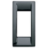 Vimar - Idea 1673 Metal Black Classica Cover Plate - Die-cast Metal, Black - Apollo Lighting