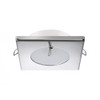 Quick - Bryan CS Downlight LED -  2W, IP40, Spring Mounted w/Switch - Square Stainless Bezel, Round Warm White Light - Apollo Lighting
