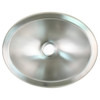 Scandvik - Oval Sink - Brushed Stainless Steel, 13.25" x 10.5" - Apollo Lighting