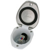 Scandvik - Recessed T-Handle Mixing Valve - Stainless Steel, With White Cup - Apollo Lighting