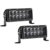 RIGID Industries - SAE Compliant E-Series 6" Light Bar - Pair - Black - Apollo Lighting