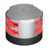 Lopolight 200-014 Series - Double Stacked Navigation Light - 2 NM - Horizontal Mount - Red - Silver Housing - Apollo Lighting