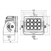 Imtra - Offshore 12-LED Marine Deck Light - 11-65VDC, 84W, IP68/69K, 5700K, Cool White	 - Apollo Lighting