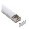 Mega LED - Aluminum Profile - Slim Recessed, Width 17,5mm (0.68″) X height 8.2mm (0.03″), Length 2 Meters (30211) - Apollo Lighting