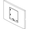 Vimar - Eikon 20652 Classic Cover Plate - 2 Modules, Glass Crystal - Apollo Lighting