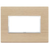 Vimar - Eikon EVO 21654 Cover Plate - 4 Module, Solid Wood - Apollo Lighting