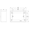 Vimar - Enclosures 09975 Surface Mounting Box - 3 Module, 43,5mm Depth, Surface Mounting, Plastic, IP20 - Apollo Lighting