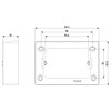 Vimar - Enclosures 09976 Surface Mounting Box - 3 Module, 30mm Depth, Plastic, IP20 - Apollo Lighting
