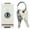 Vimar - Idea 16165 1-Way Key Switch Button - 2P 16 AX 250 V, OFF Position Removable, IP40, Plastic - Apollo Lighting