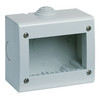 Vimar - Mounting Box - 3 Module, IP40, Plastic, Gray (VM13033) - Apollo Lighting