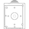 Vimar - Enclosure & Mounting Box - 2 Module, IP55, Grey (VM13523) - Apollo Lighting