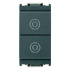 Vimar - Idea 16121 Push Button - 1P NO + 1P NO 10 A 250 V, IP40, Plastic - Apollo Lighting