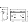 Vimar - Idea 16246 USA Socket Outlet - Double 2P+E 15 A 127 V, IP20, Plastic - Apollo Lighting