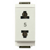 Vimar - Idea 17044 USA+EU Socket Outlet - 2P 15 A 250 V, IP20, Plastic - Apollo Lighting