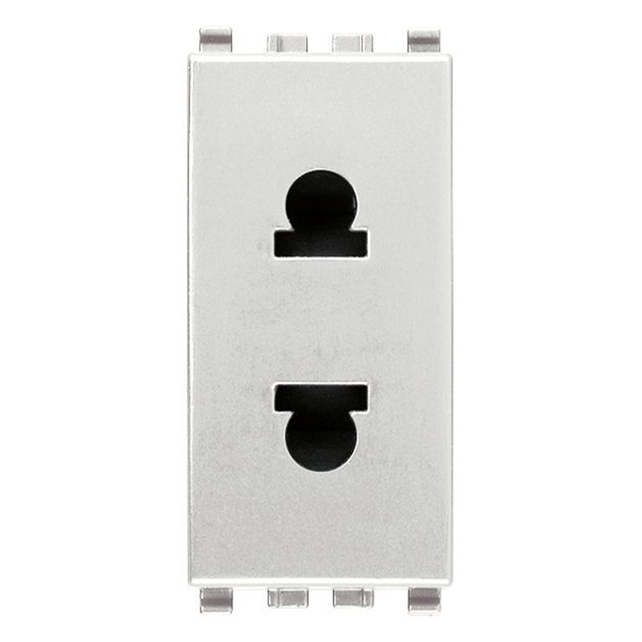 Vimar - Eikon 20234 SICURY USA+EU Socket Outlet - 2P 16 A 250 V, Euro-American Standard, Plastic - Apollo Lighting