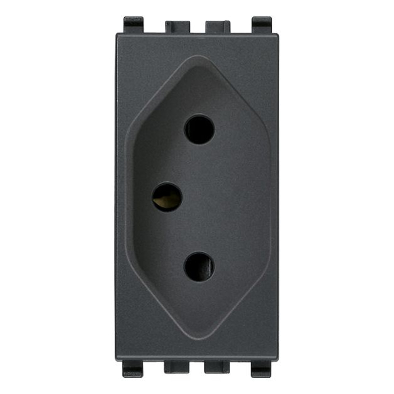 Vimar - Eikon 20264 SICURY Brazilian Socket Outlet - 2P+E 10 A 250 V, Brazilian Standard, Plastic - Apollo Lighting