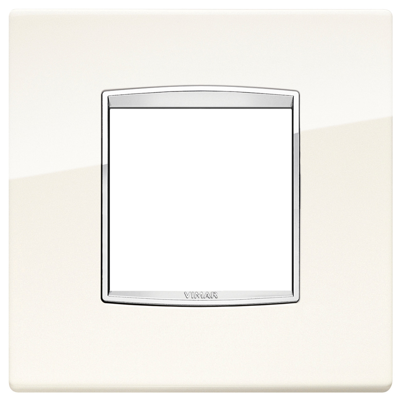 Vimar - Eikon 20647 Classic Cover Plate - 2 Module, Metal - Apollo Lighting