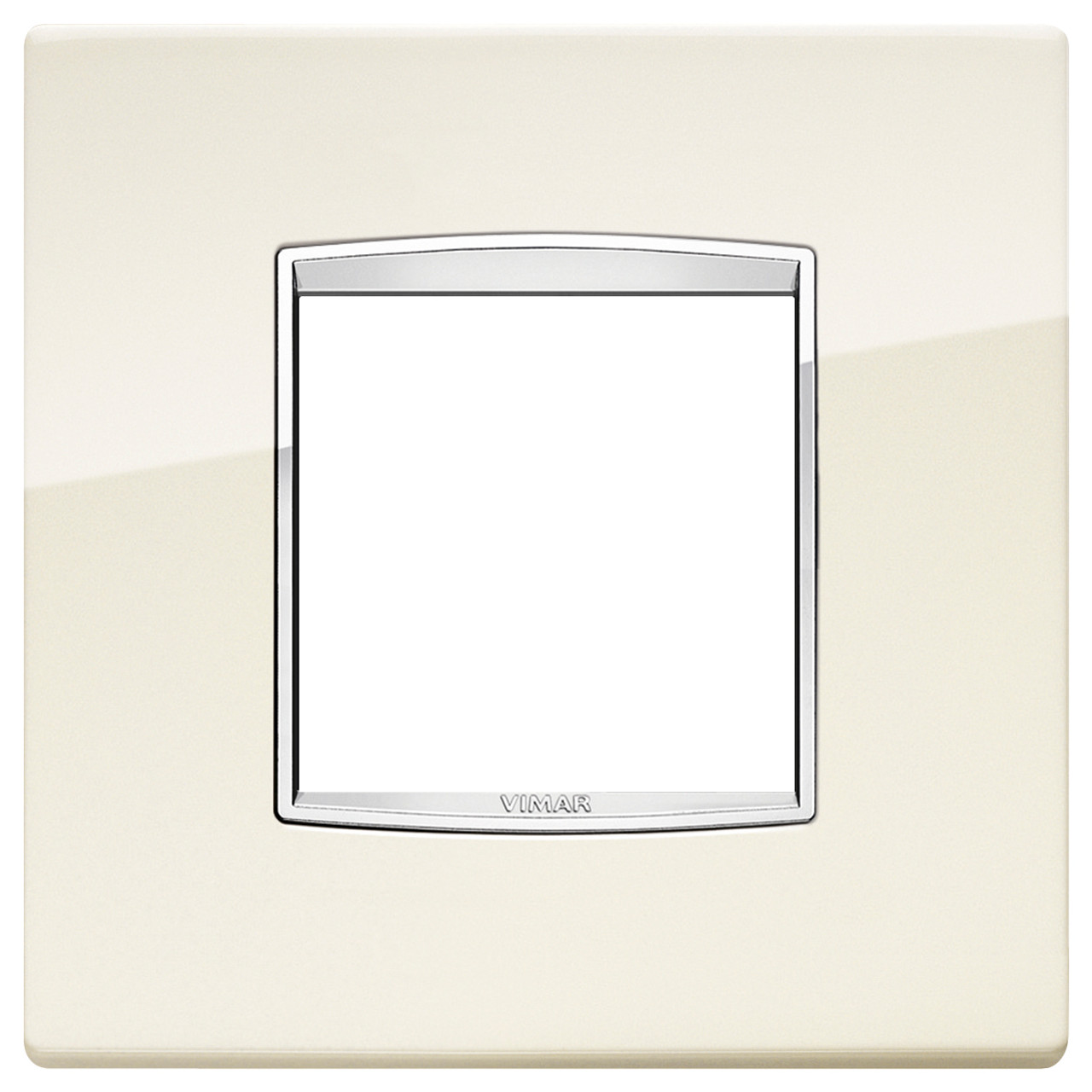 Vimar - Eikon 20647 Classic Cover Plate - 2 Module, Metal - Apollo Lighting