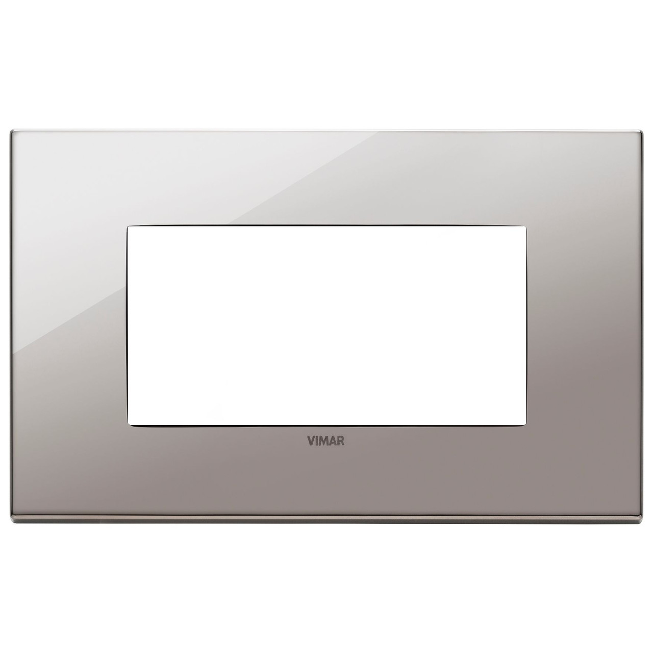 Vimar - Eikon EXÉ 22654 Cover Plate - 4 Module, Metal - Apollo Lighting