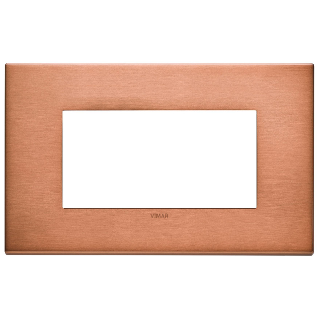 Vimar - Eikon EXÉ 22654 Cover Plate - 4 Module, Metal - Apollo Lighting