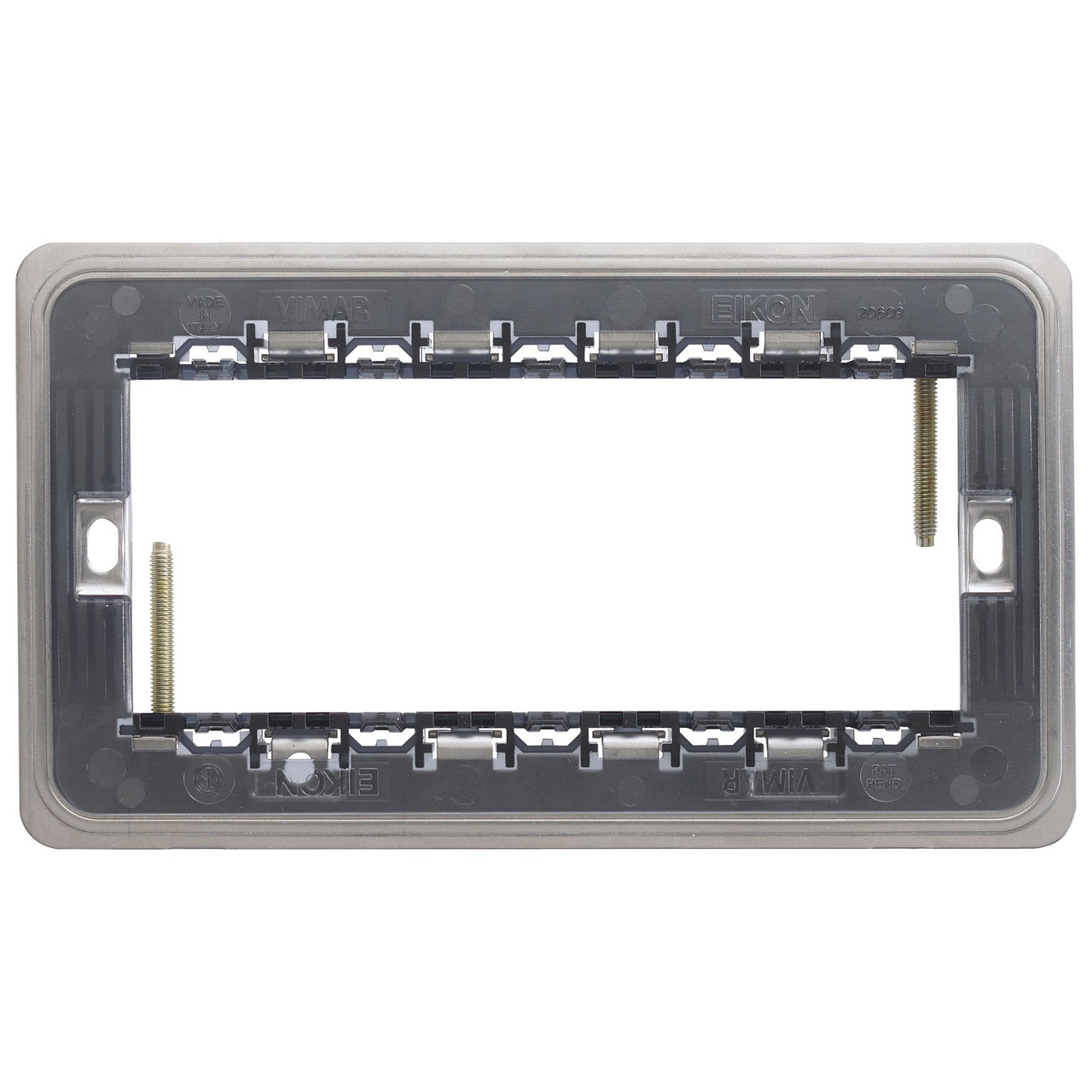 Vimar - Mounting Frame - 5 Module, Screws, British Standard, Plastic (VM20609) - Apollo Lighting