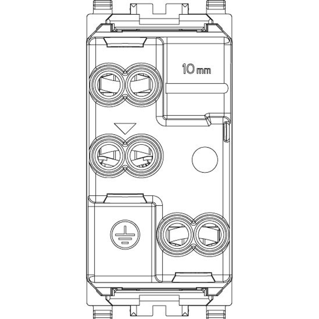 Vimar - Eikon 20201 P11 SICURY Socket Outlet - 2P+E 10 A 250 V, Italian Standard, Plastic - Apollo Lighting