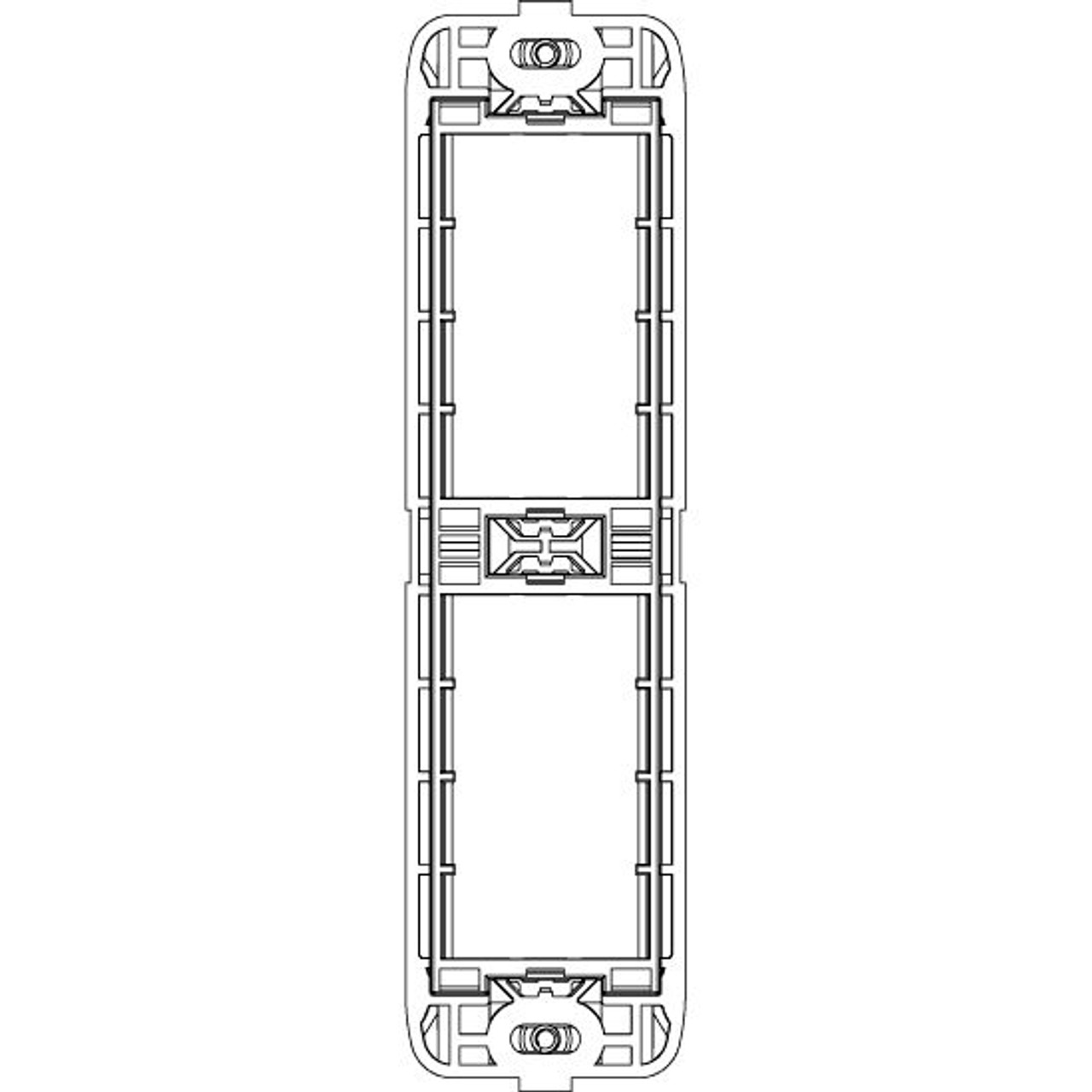 Vimar - Mounting Frame - 2 Module, Screws, Plastic (VM20627) - Apollo Lighting