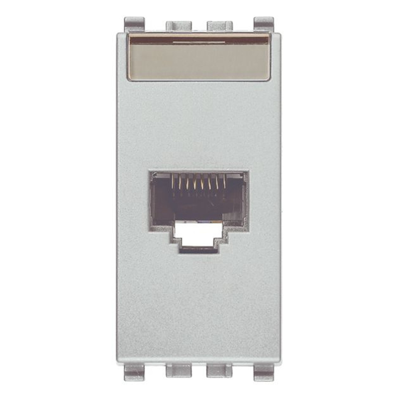 Vimar - Net Safe 20339.13 UTP Socket Outlet - RJ45 Cat6, Unshielded, T568A/B Universal Wiring, 8 Contacts - Apollo Lighting