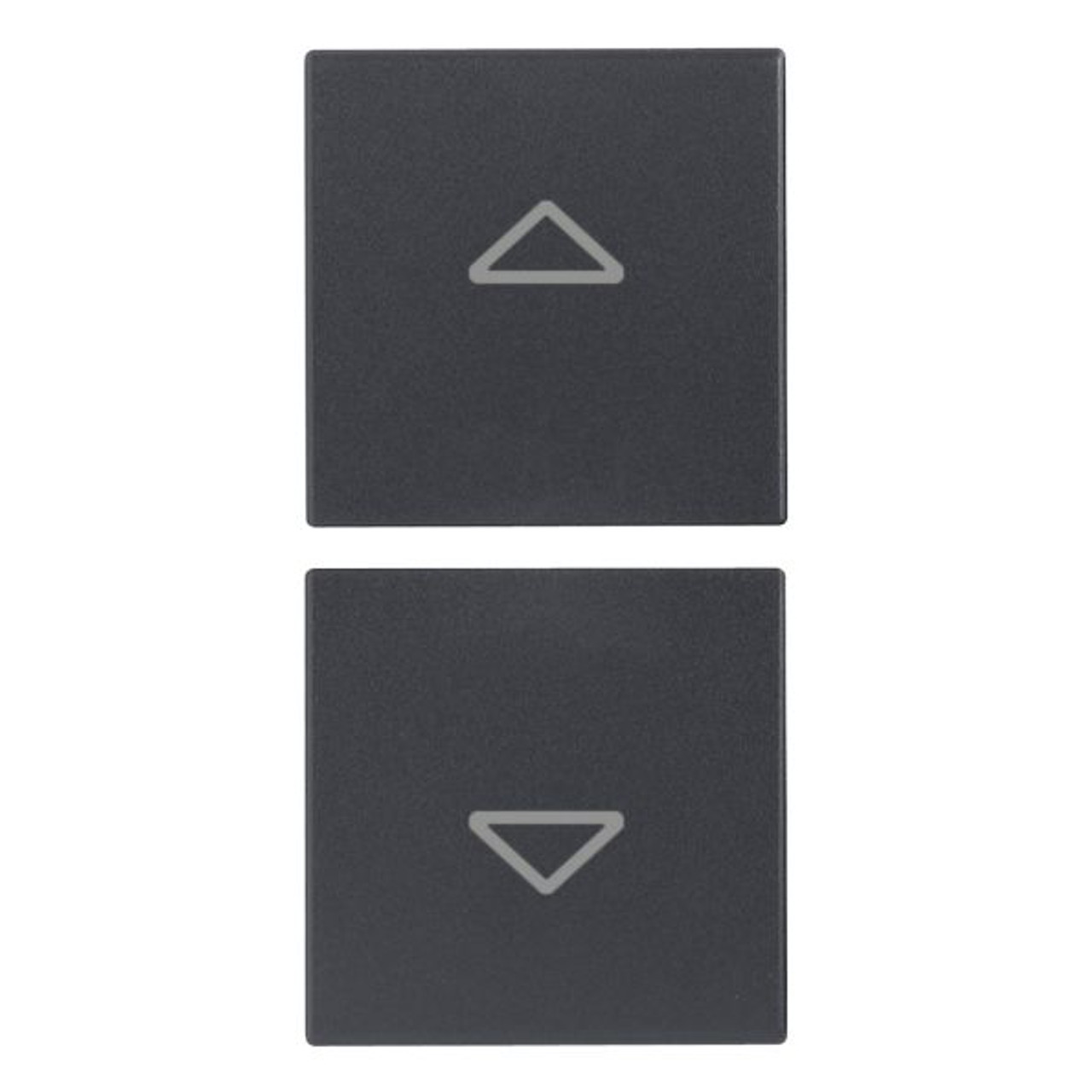 Vimar - Eikon 20751.2 2 Half Rocker Button - Interchangeable, Directional Arrows Symbol, 1 Module - Apollo Lighting