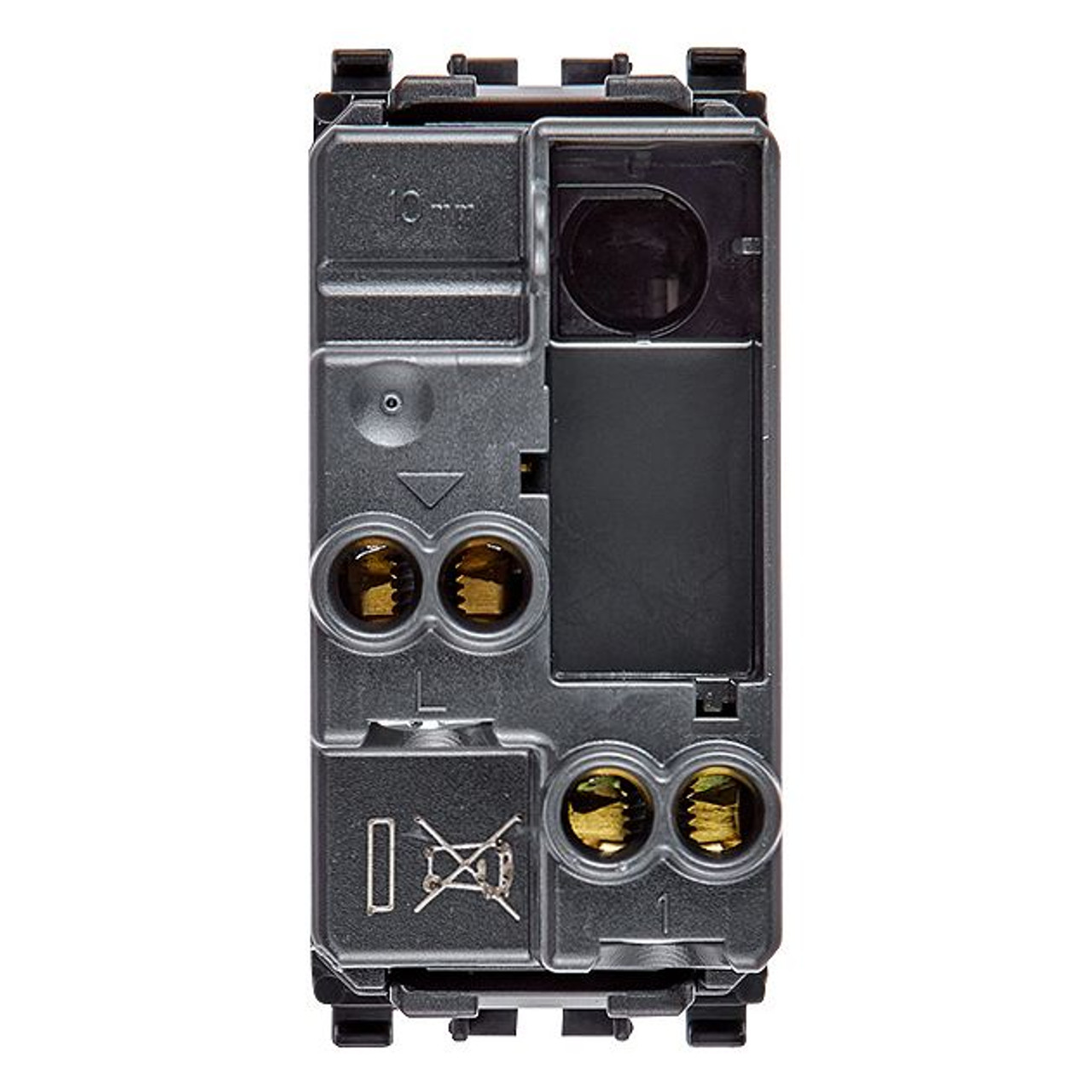 Vimar - Eikon 20105 Axial 2-Way Rocker Switch - 1P 16 AX 250 V, Lightable, Replaceable Button - Apollo Lighting