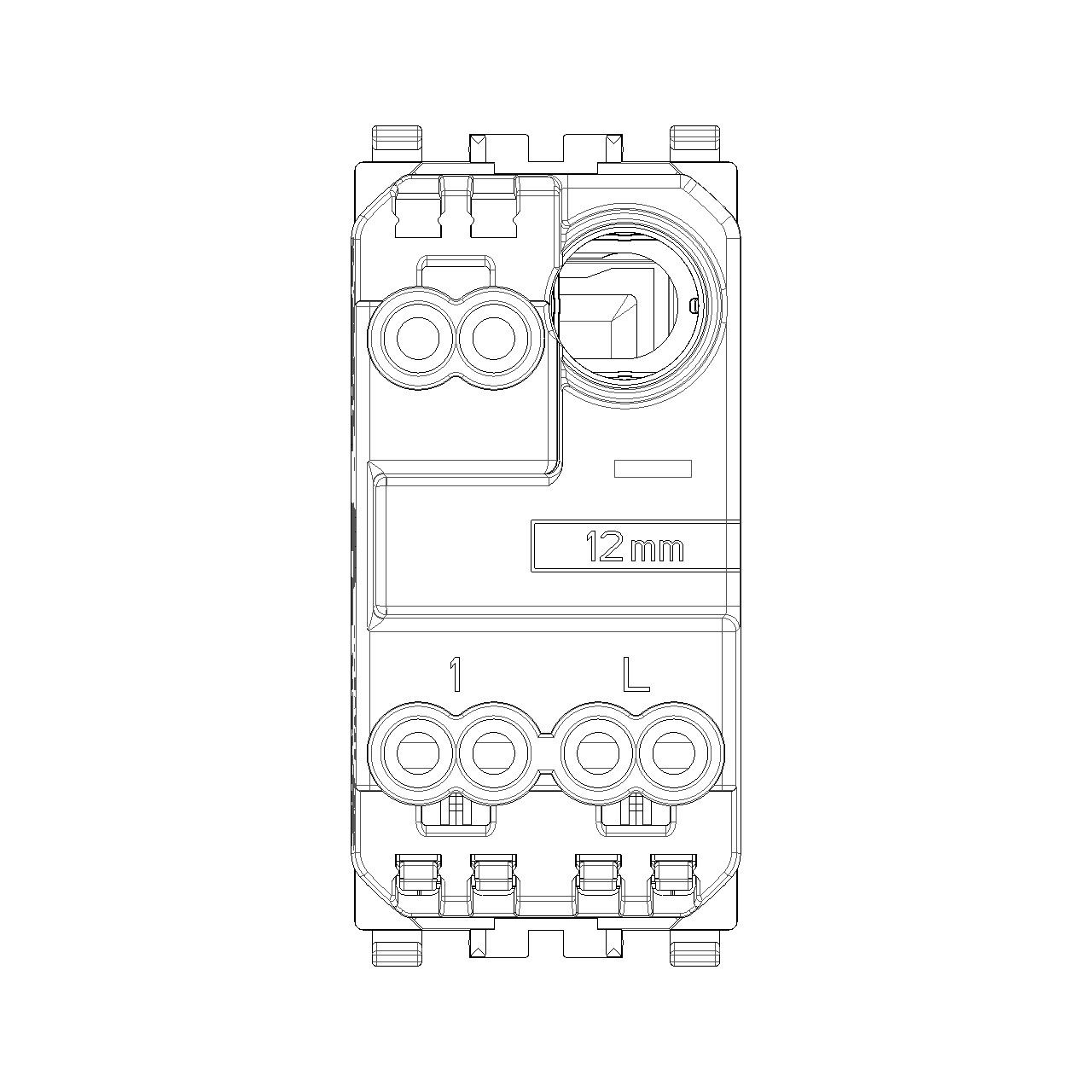 Vimar - Eikon 20000.FX 1-way Rocker Switch - Replaceable Button, 10A, 250 V - Apollo Lighting