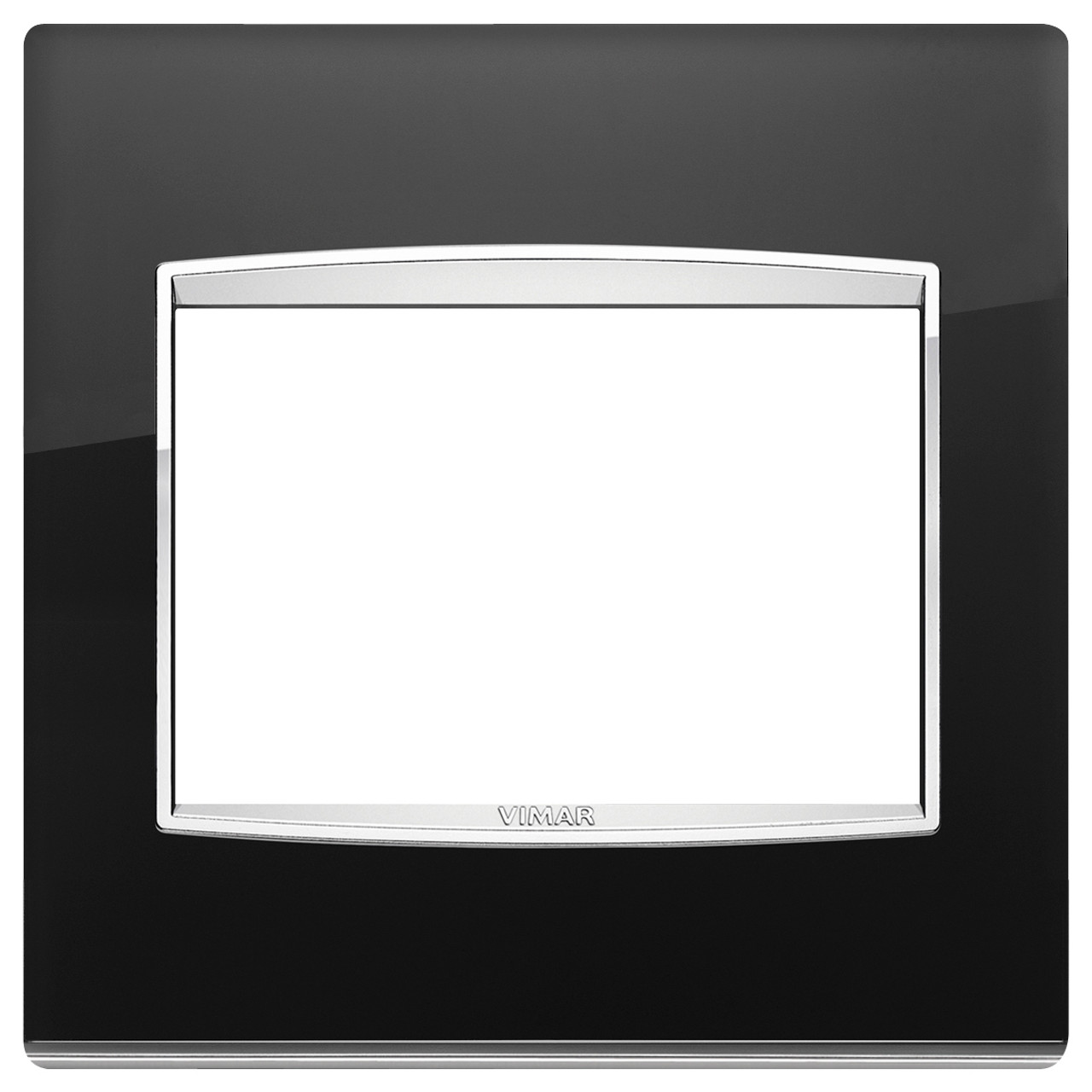 Vimar - Eikon 20648 Classic Cover Plate - 3 Module, Metal - Apollo Lighting