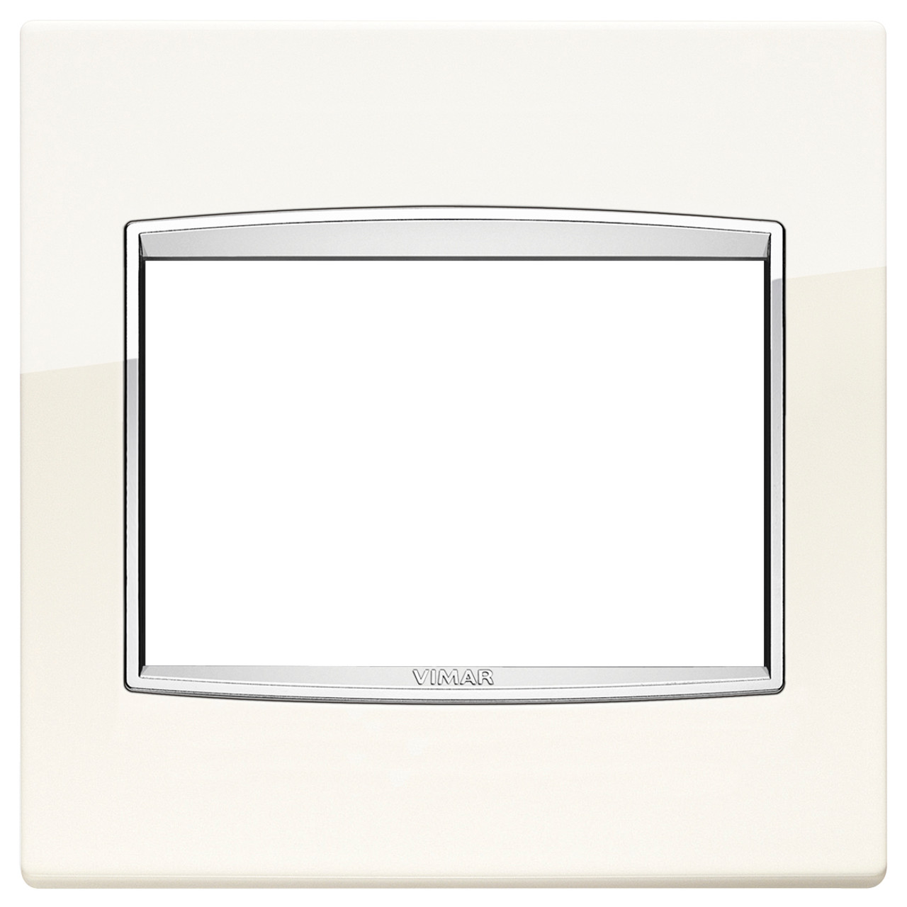 Vimar - Eikon 20648 Classic Cover Plate - 3 Module, Metal - Apollo Lighting