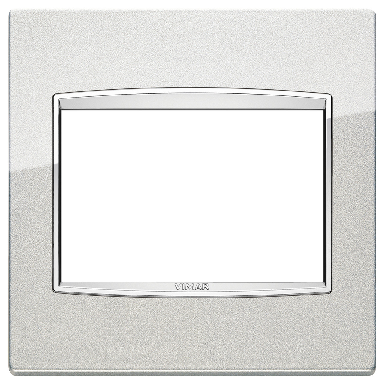 Vimar - Eikon 20648 Classic Cover Plate - 3 Module, Metal - Apollo Lighting