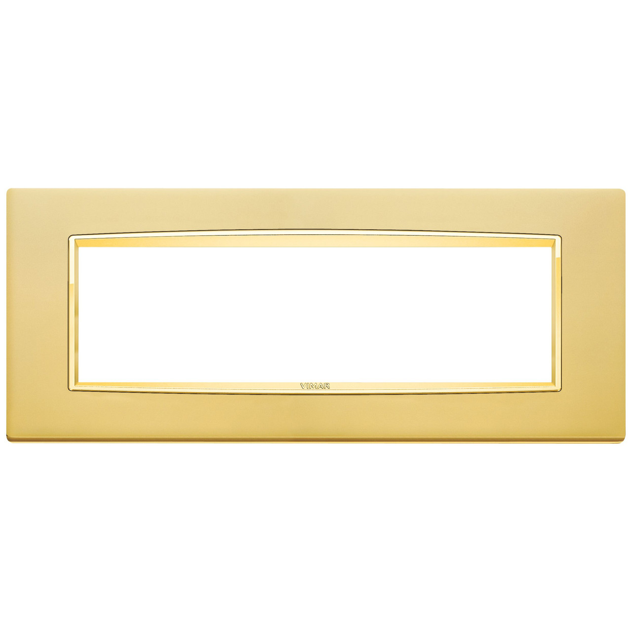 Vimar - Eikon 20657 Classic Cover Plate - 7 Module, Metal - Apollo Lighting