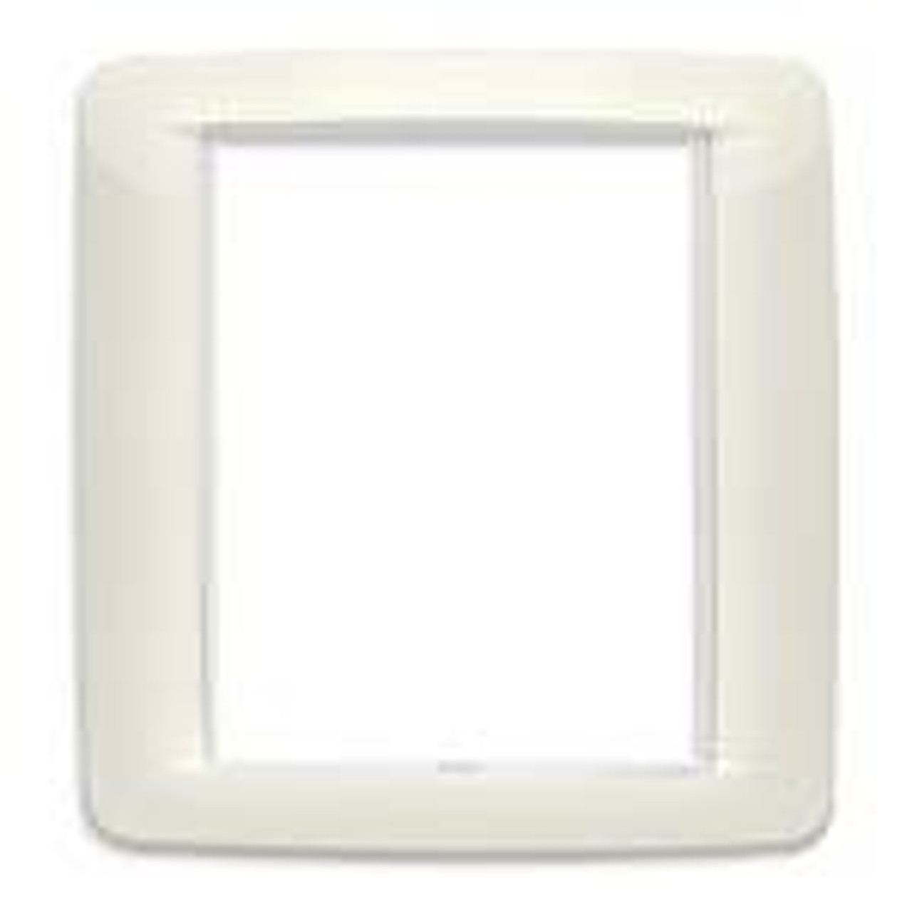 Vimar - Eikon 20698 Round Cover Plate - 8 (4+4) Module, Metal - Apollo Lighting