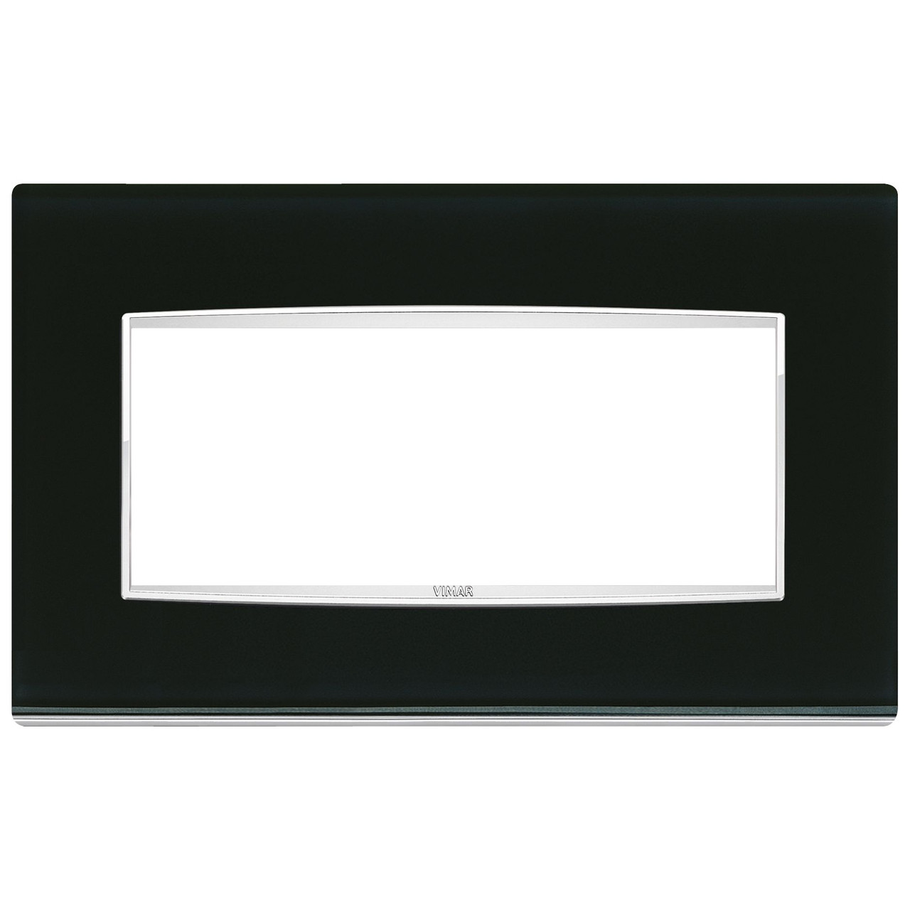 Vimar - Eikon 20649 Classic Cover Plate - 5 Module, Metal - Apollo Lighting