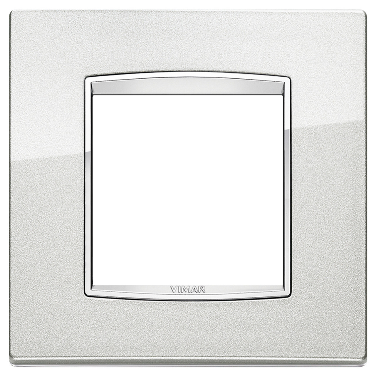 Vimar - Eikon 20642 Classic Cover Plate - 2 Module, Die-Cast Metal - Apollo Lighting