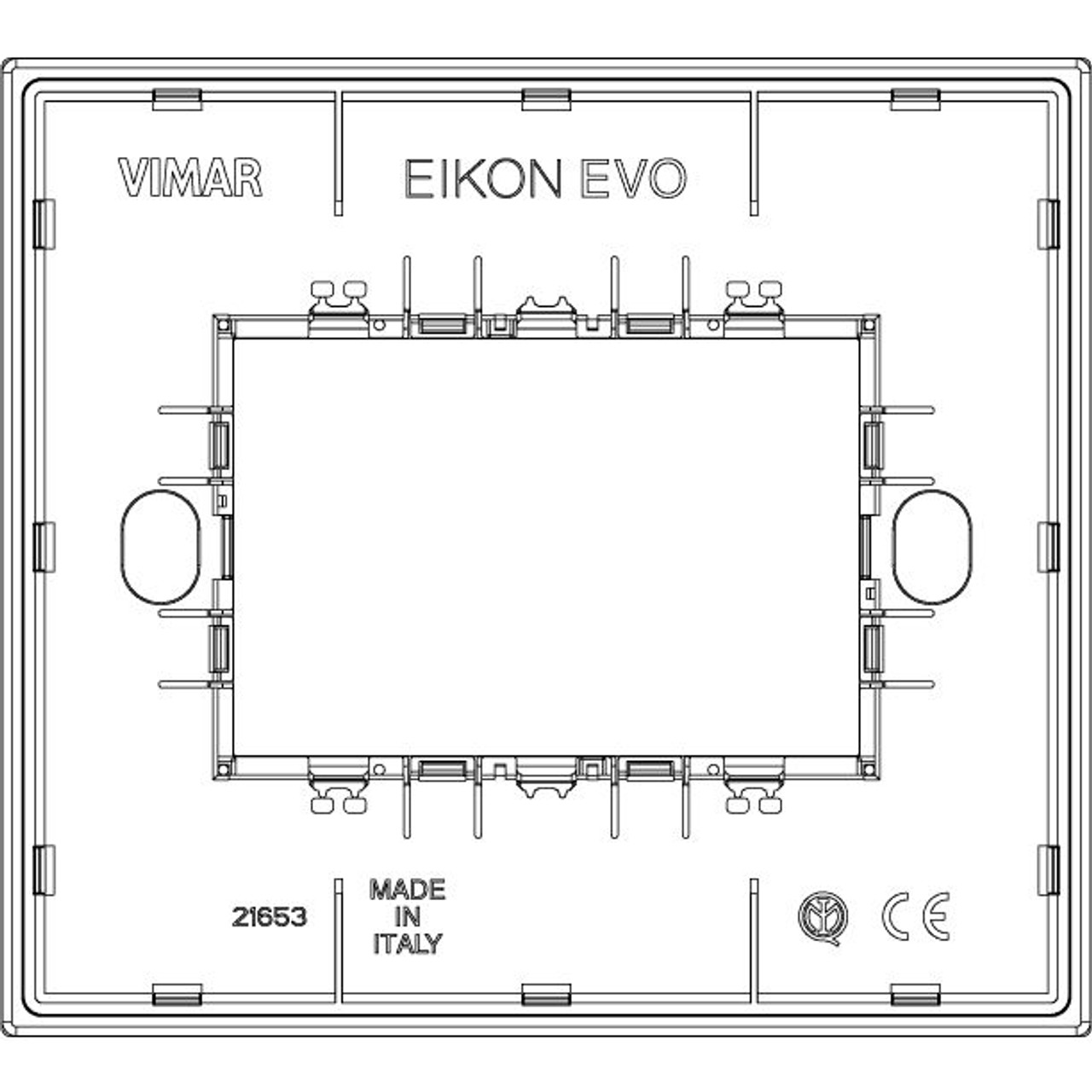Vimar - Eikon EVO 21653 Cover Plate - 3 Module, Leather - Apollo Lighting