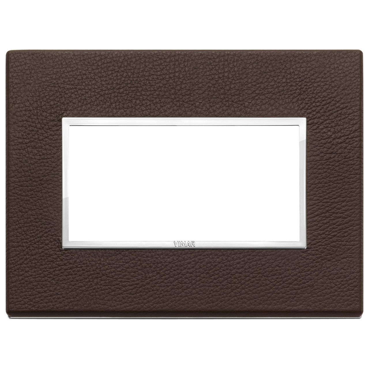 Vimar - Eikon EVO 21654 Cover Plate - 4 Module, Leather - Apollo Lighting