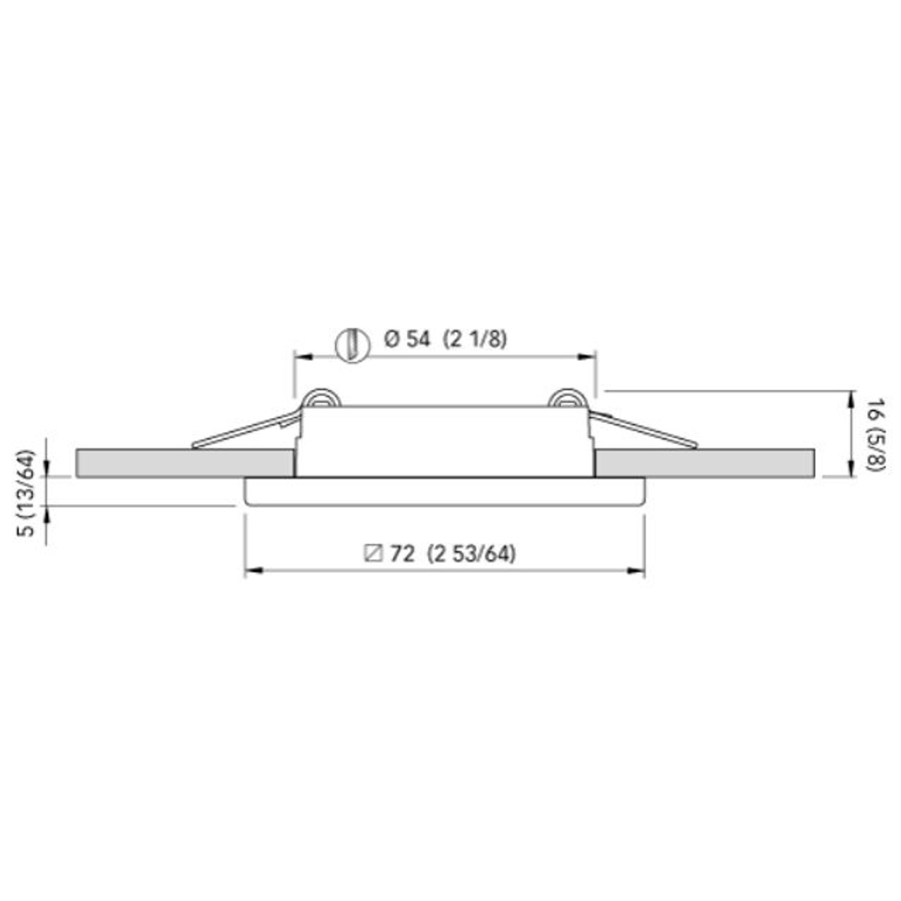 Quick Marine - Edwin C Dual IP40 LED Downlight (Daylight/Blue, 2W, 10/30V, Stainless Steel) (FASP3432X0KCA00) - Apollo Lighting