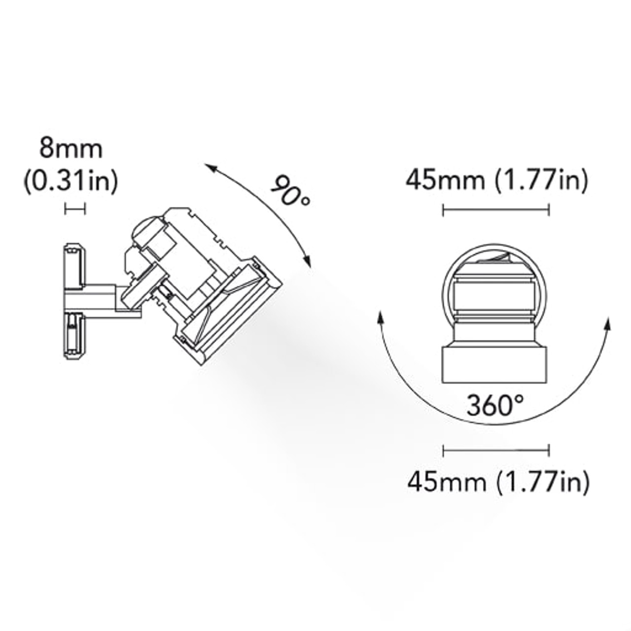 BCM - Philly Adjustable Reading Light - Chrome, 3W, 8-32VDC, 3000K, Warn White, IP40, 180Lm (BCM2186K-I-3) - Apollo Lighting