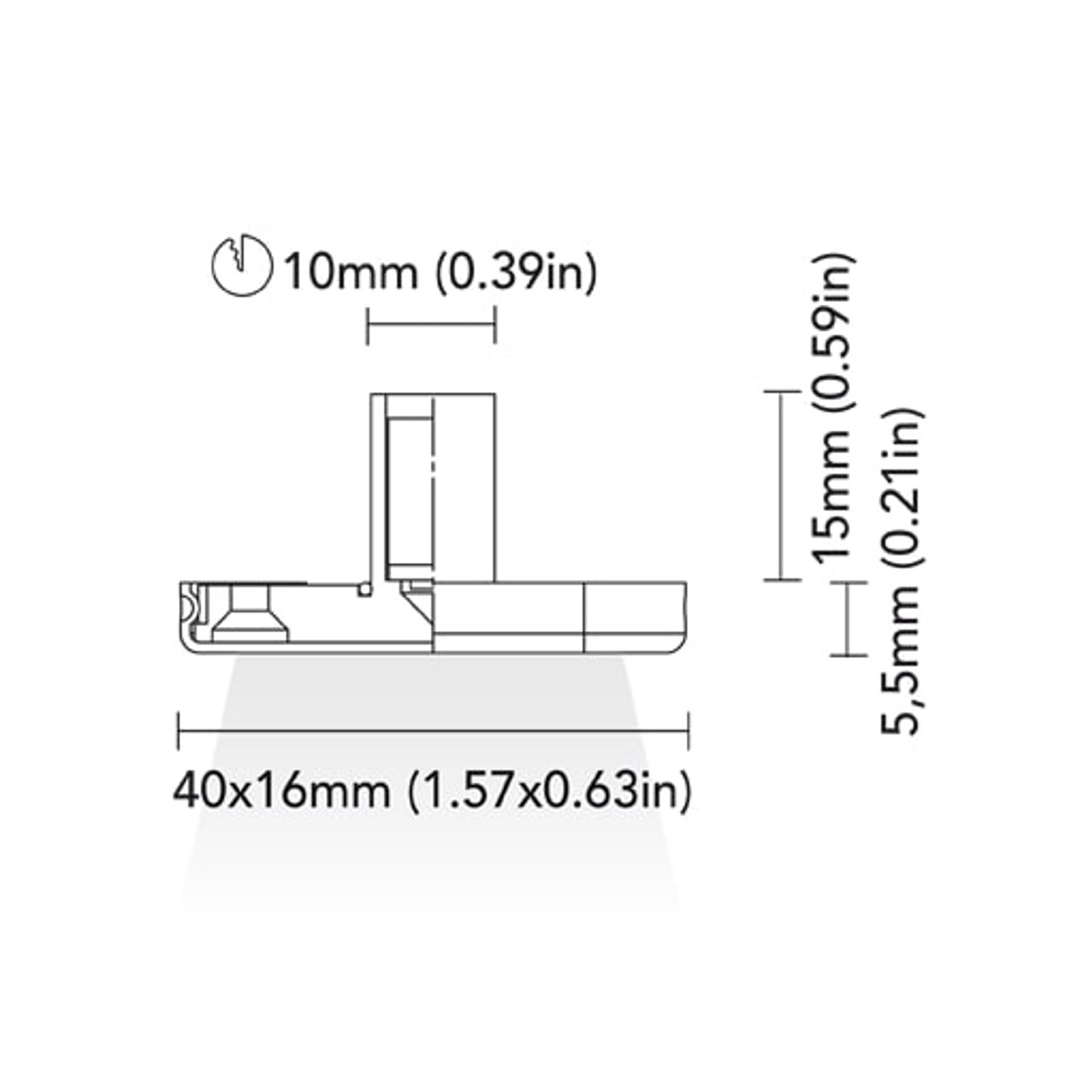 BCM - Bedford 40 Courtesy Light - 3000K Warm White, 8-32V, IP66 - Apollo Lighting