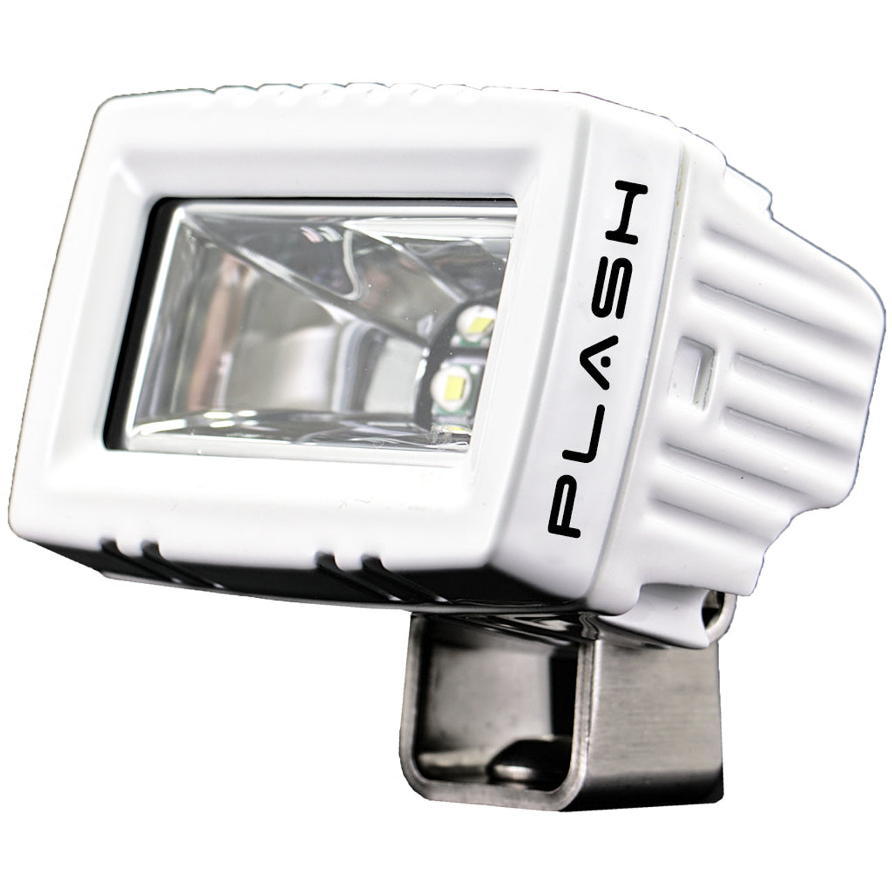 Plash - Low Profile LED Spreader Light - 120° Scene Flood, White, 20W, IP69K, 9-36V, 1.6A, 2600lm (20-LP-SC-WHT) - Apollo Lighting