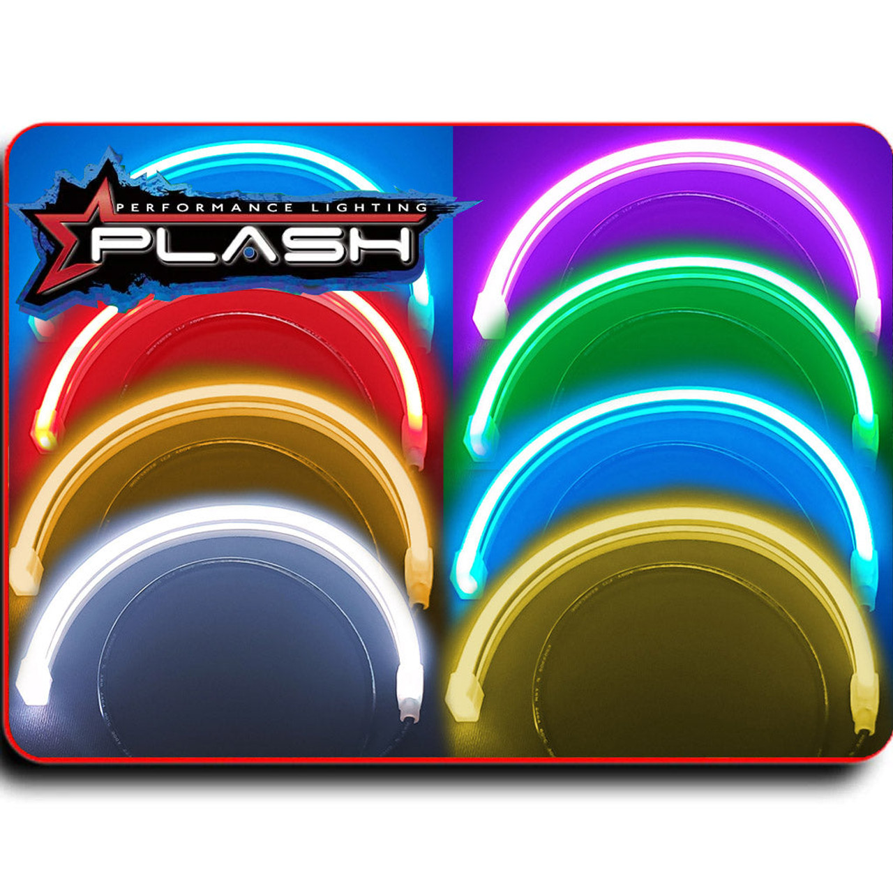 Plash - LED Neon Flex - 12V, RGB, 10 inch, 2.5W, 500lm, 3ft, IP67 (LG08S0612-RGB) - Apollo Lighting