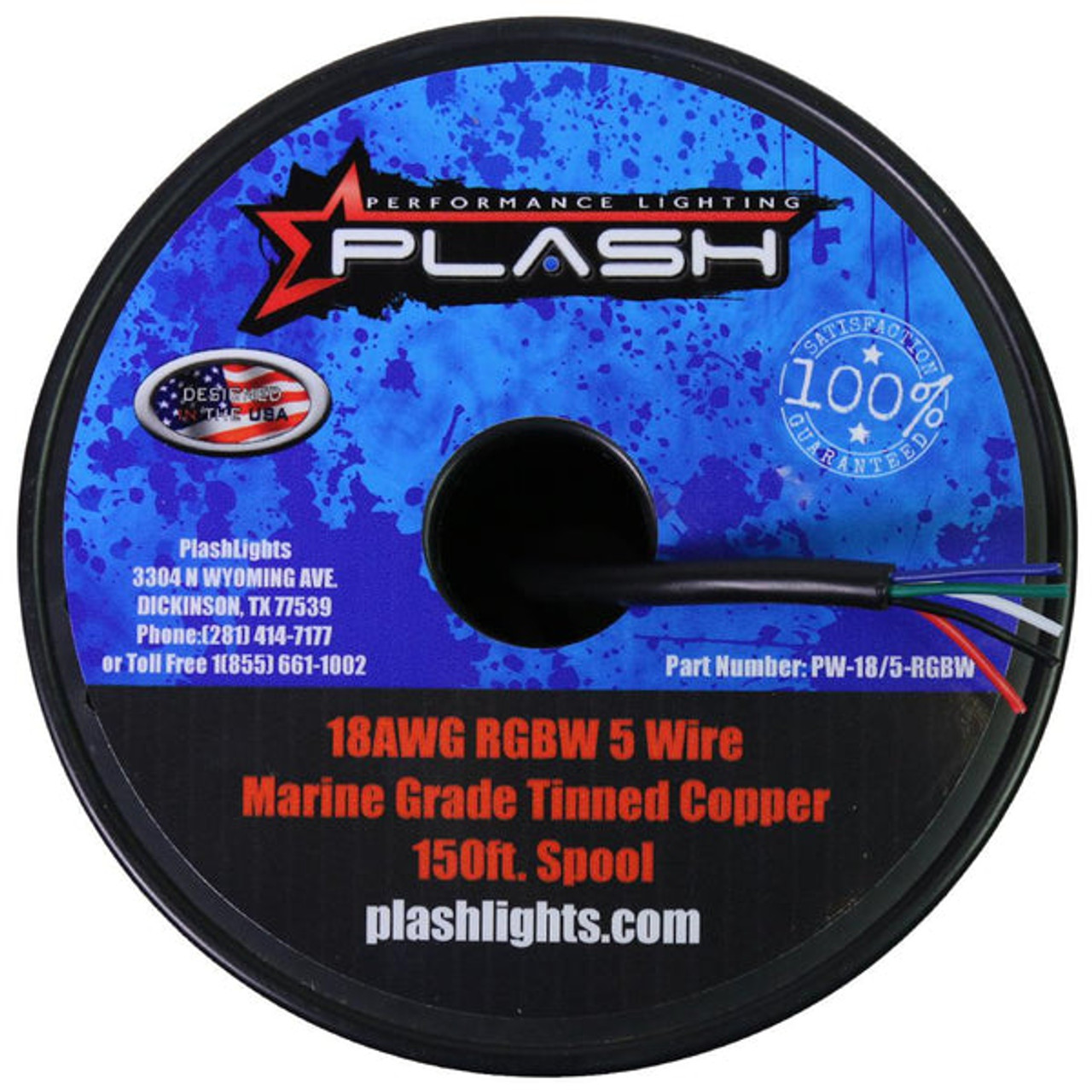 Plash - Conductor Wire - 150ft, Spool, 300V - Apollo Lighting